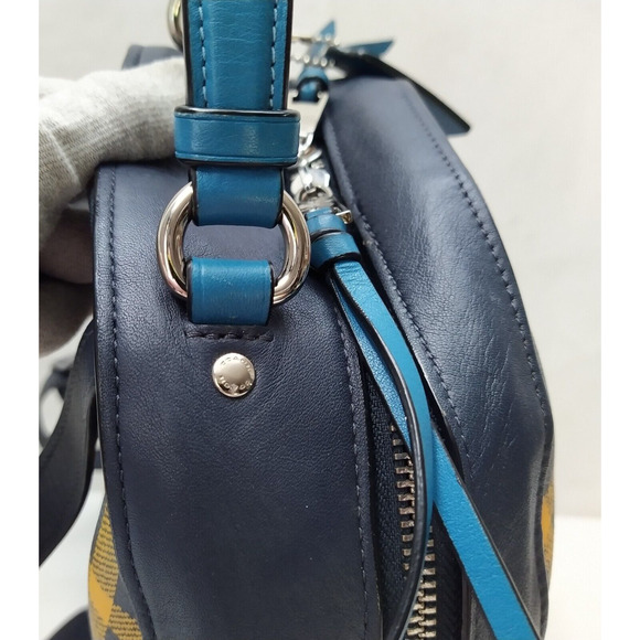Coach Jordyn Multicolor Leather With Gingham Print Zipper Closure Backpack main image 11